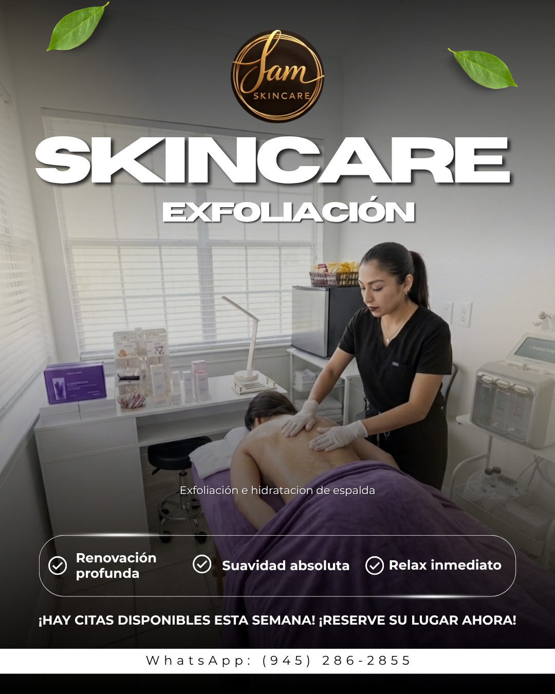 Exfoliación e Hidratación de Espalda